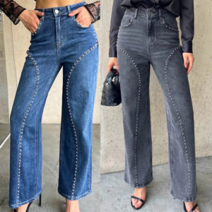 Stilfulde denim jeans med trendy detaljer