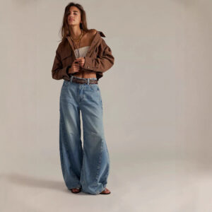 Casual jeans i vintage stil