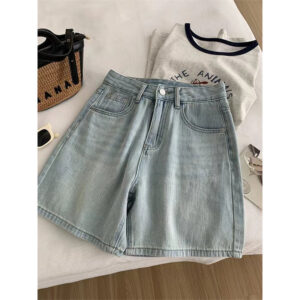 Broderede Denim Shorts