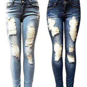 Tætsiddende damejeans i casual stil