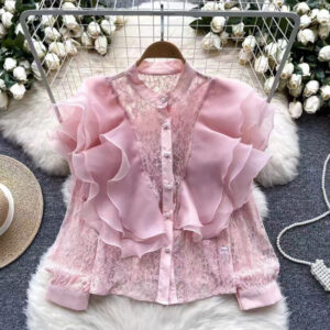 Transparent Blondebluse