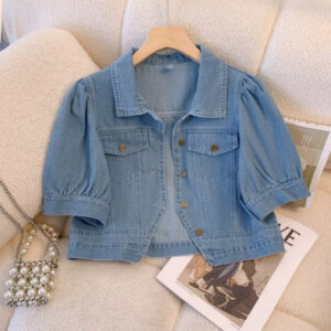 Slå-om Frakke med Let Casual Bluse