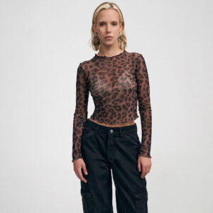 Leopardprint Topbodystocking