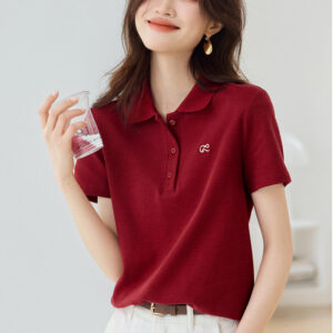 Elegant polo T-shirt med krave