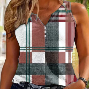 *Ternet tanktop med V