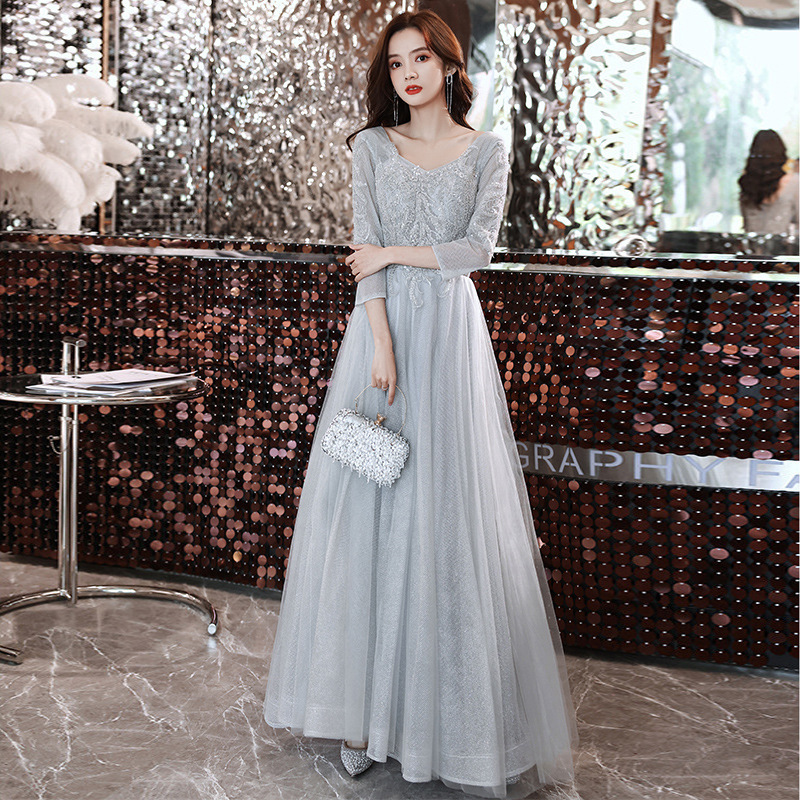 Summer Banquet Temperament Elegant Evening Dress - Billede 2