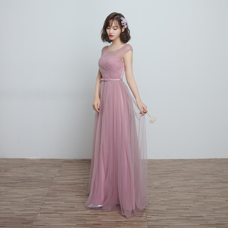 Elegant Lang Brudepigekjole - Billede 2
