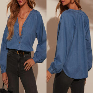 Vasket denimtop