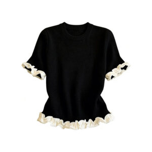 Elegant farveblok T-shirt