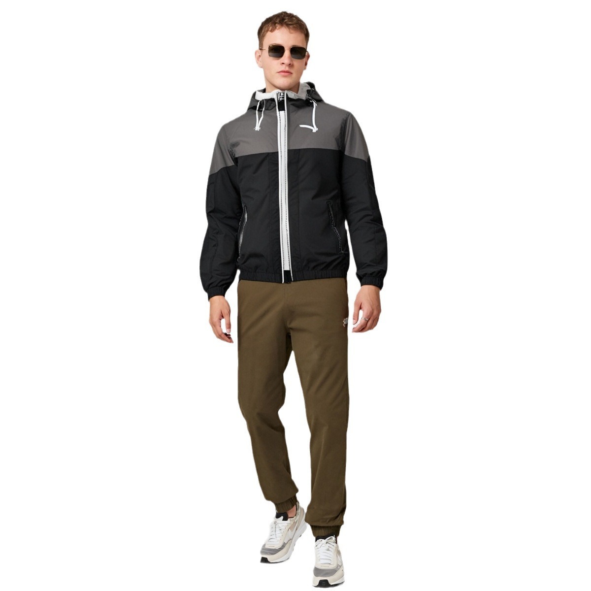 Mens Outdoor Windbreaker Coat Lightweight Single-Layer Softshell Jacket - Image 5