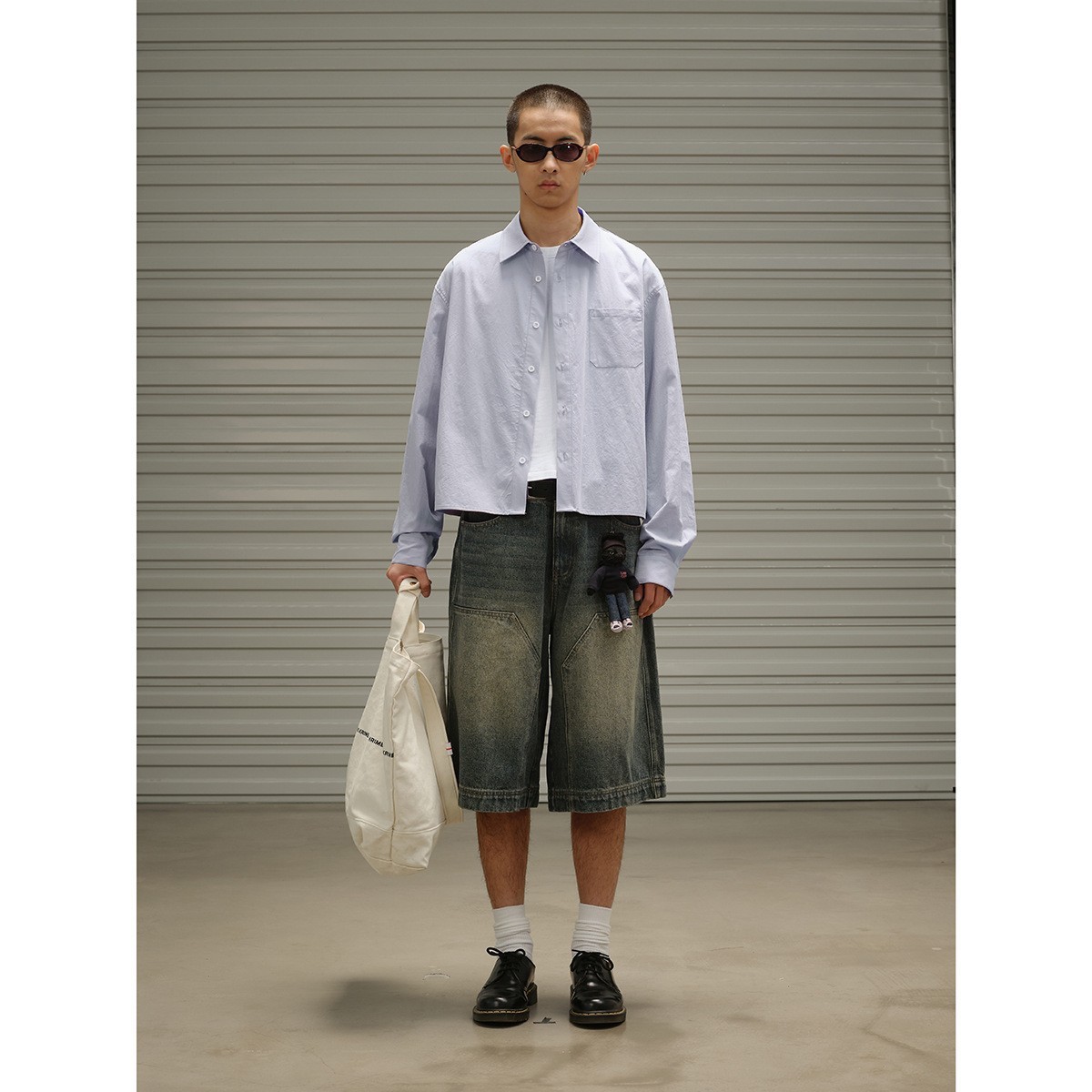 Mens American-Style Retro Pocket Work Shirt - Image 4