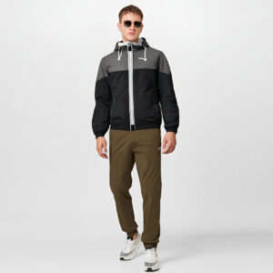 Mens Outdoor Windbreaker Coat Lightweight Single-Layer Softshell Jacket