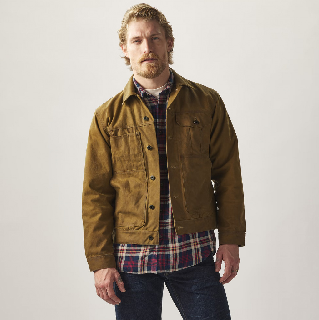 Mens Long-Sleeve Button-Up Retro Lapel Jacket With Multiple Pockets - Image 3