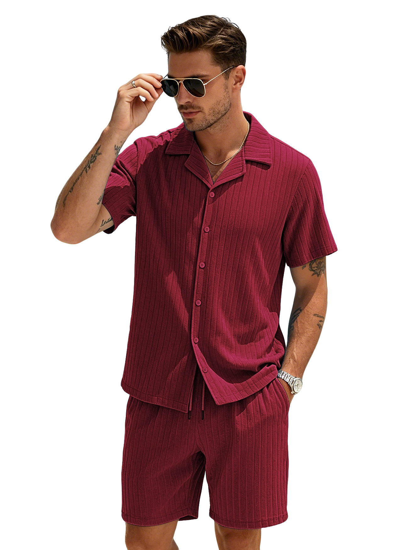 Top And Shorts Set Casual Loungewear - Image 7