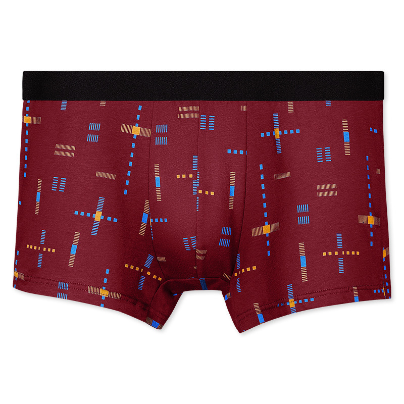 Breathable Printed Summer Thin Plus Size Men's Cotton Antibacterial Boxers Shorts - Image 4