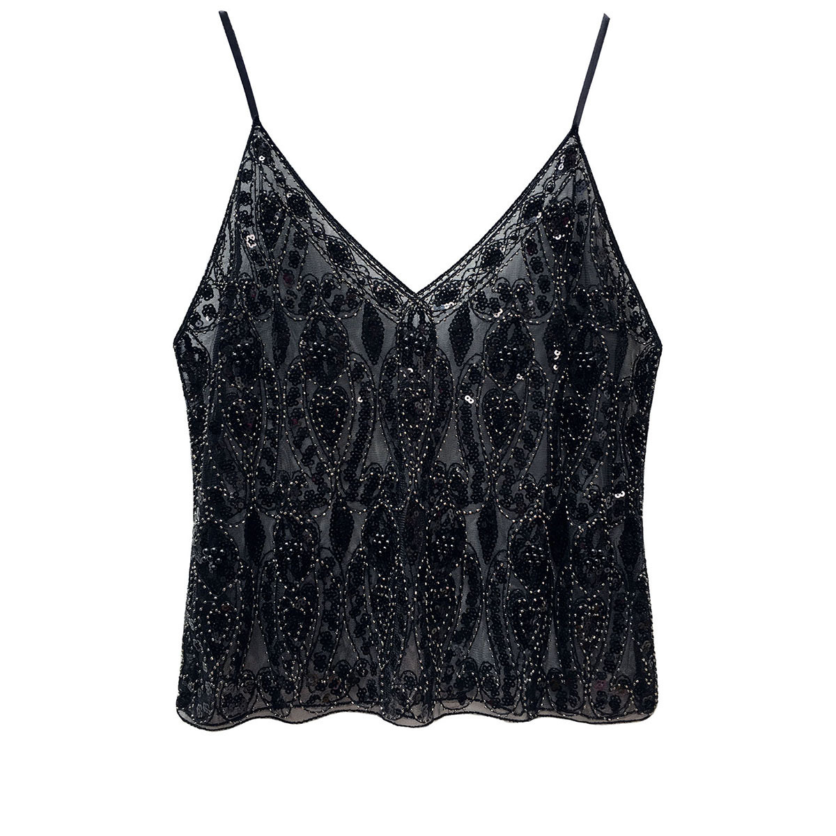 Sequin top with straps - Image 2