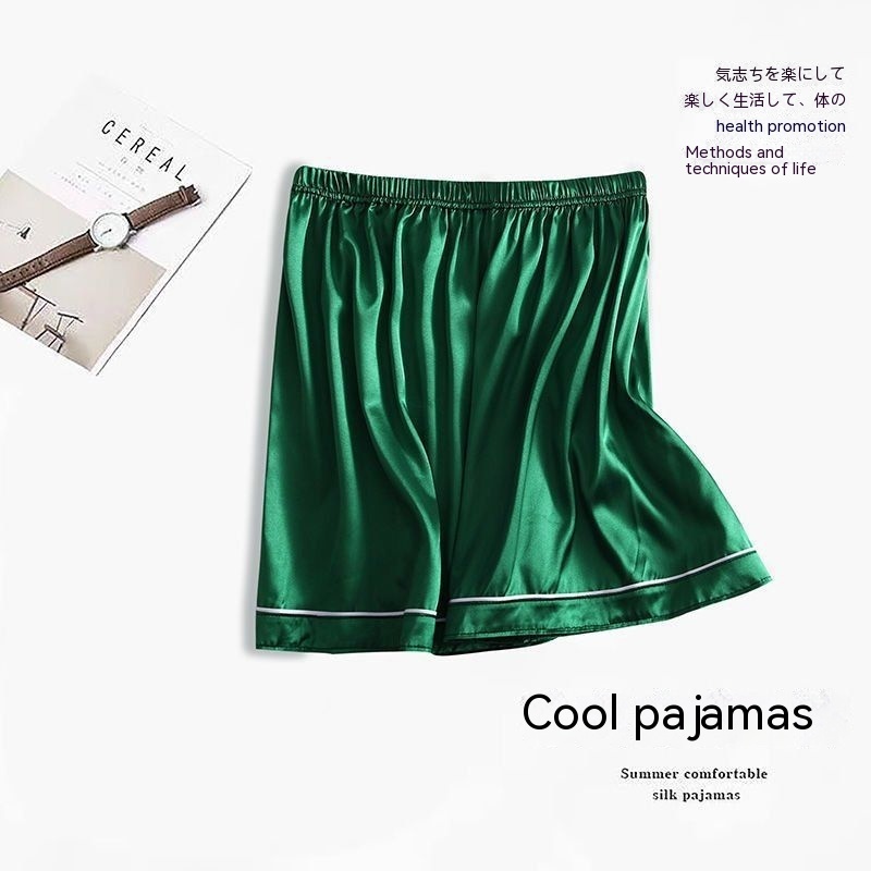 Men's Ice Silk Thin Large Size Pajamas Shorts - Image 2