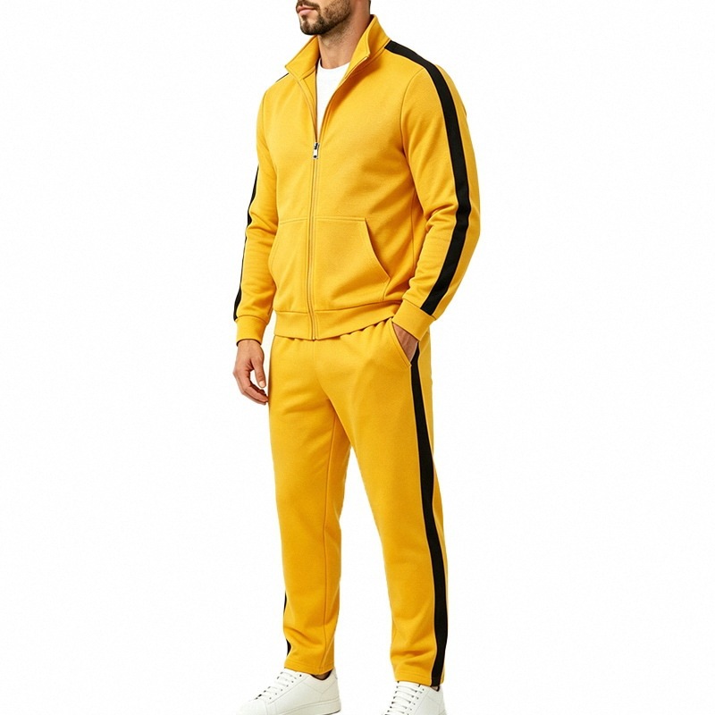 Men's Long-sleeved Sports Jacket Trousers Suit - Image 10