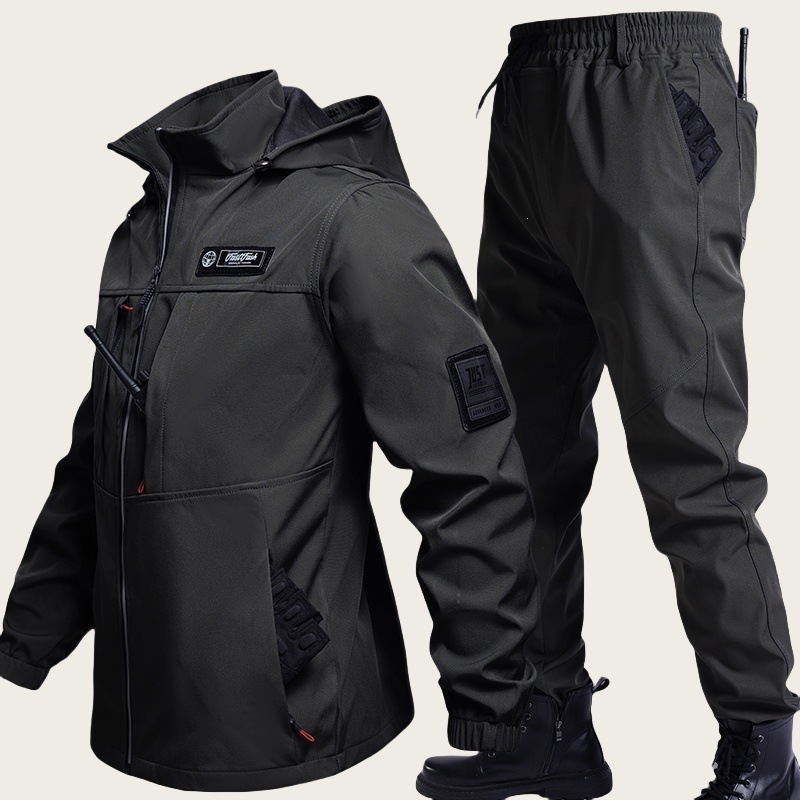 Mens Waterproof Outdoor Sports Set With Hardshell Jacket - Image 4