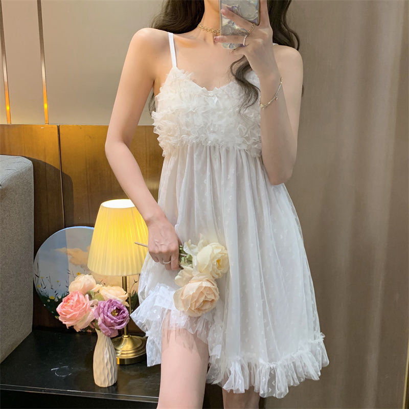 Womens Sleepwear Sweet New Spring Autumn Style Sress - Image 6