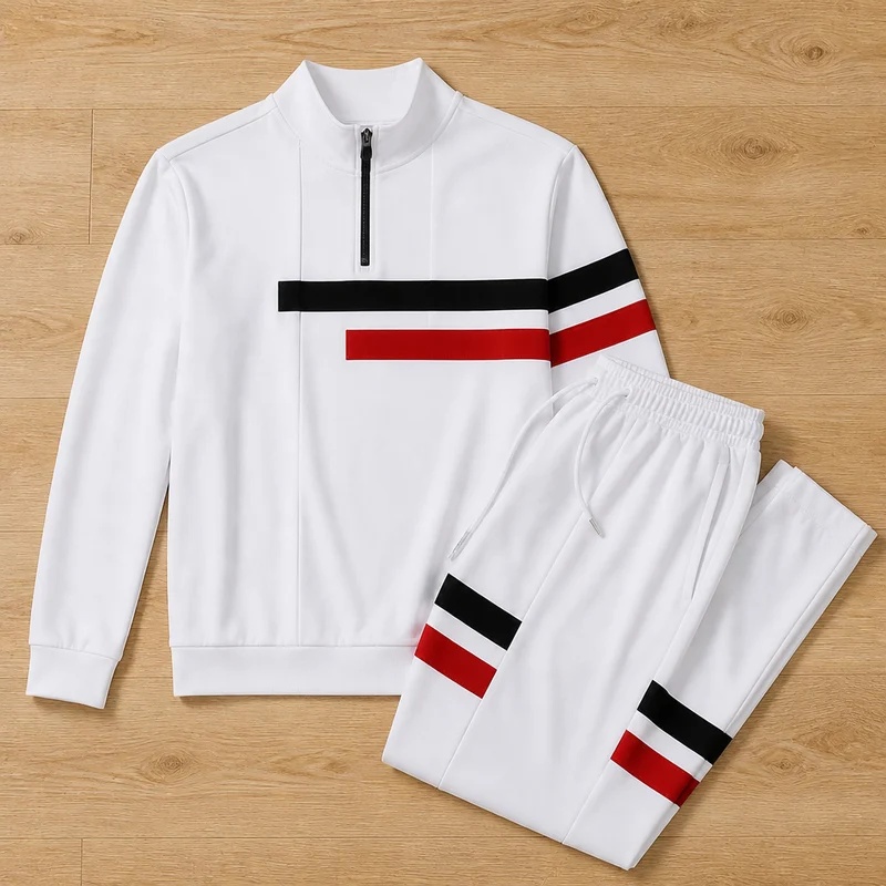 Mens Casual Stylish Long-sleeve Sportswear Set - Image 10