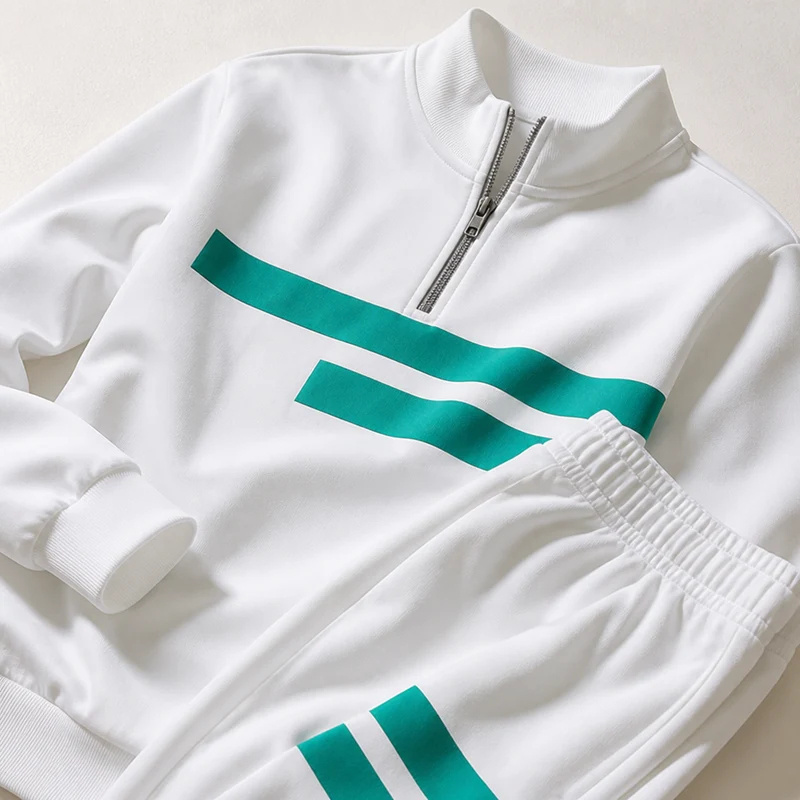 Mens Casual Stylish Long-sleeve Sportswear Set - Image 4