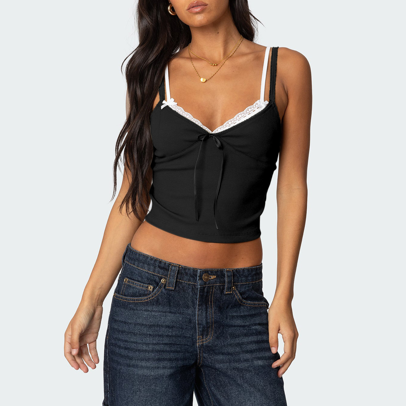 Top with bow and lace - Image 5