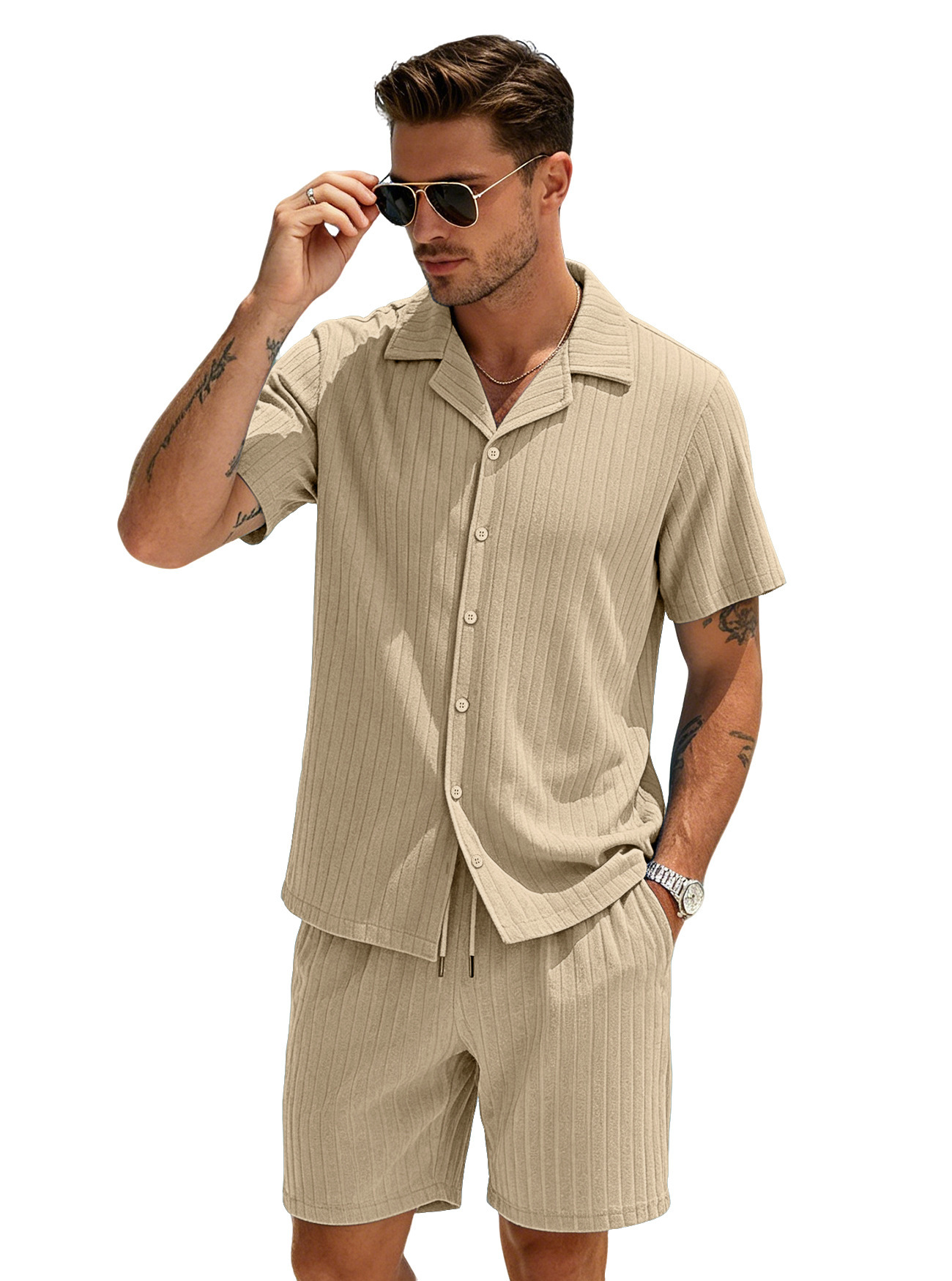 Top And Shorts Set Casual Loungewear - Image 8