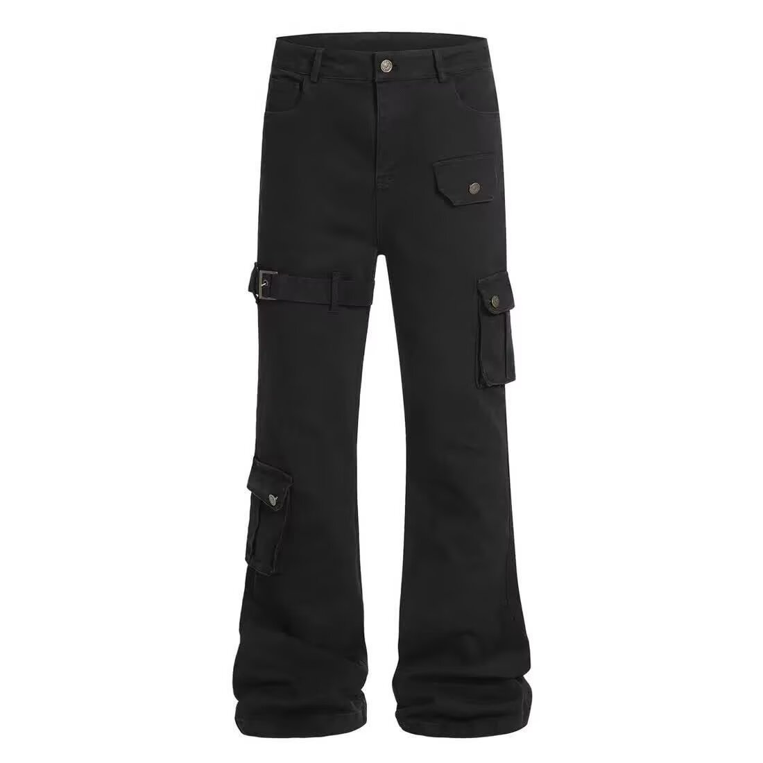 Strap-flared Denim Jeans For Men - Image 7