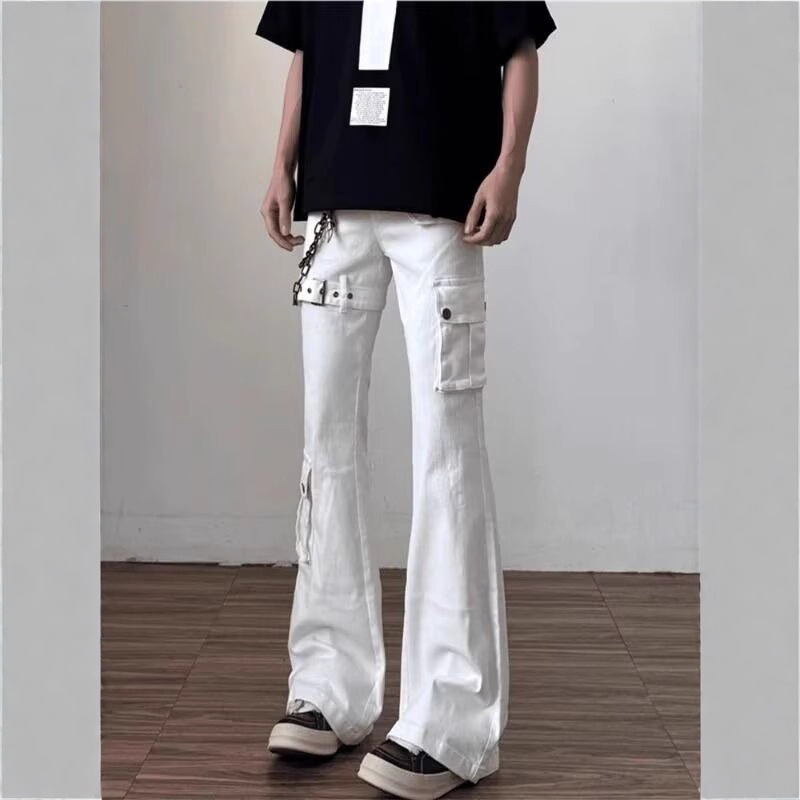 Strap-flared Denim Jeans For Men - Image 2