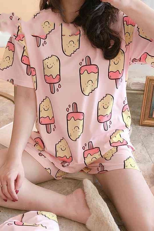 SHorT Sleeve CuTe SleePWear HomeWear - Image 2