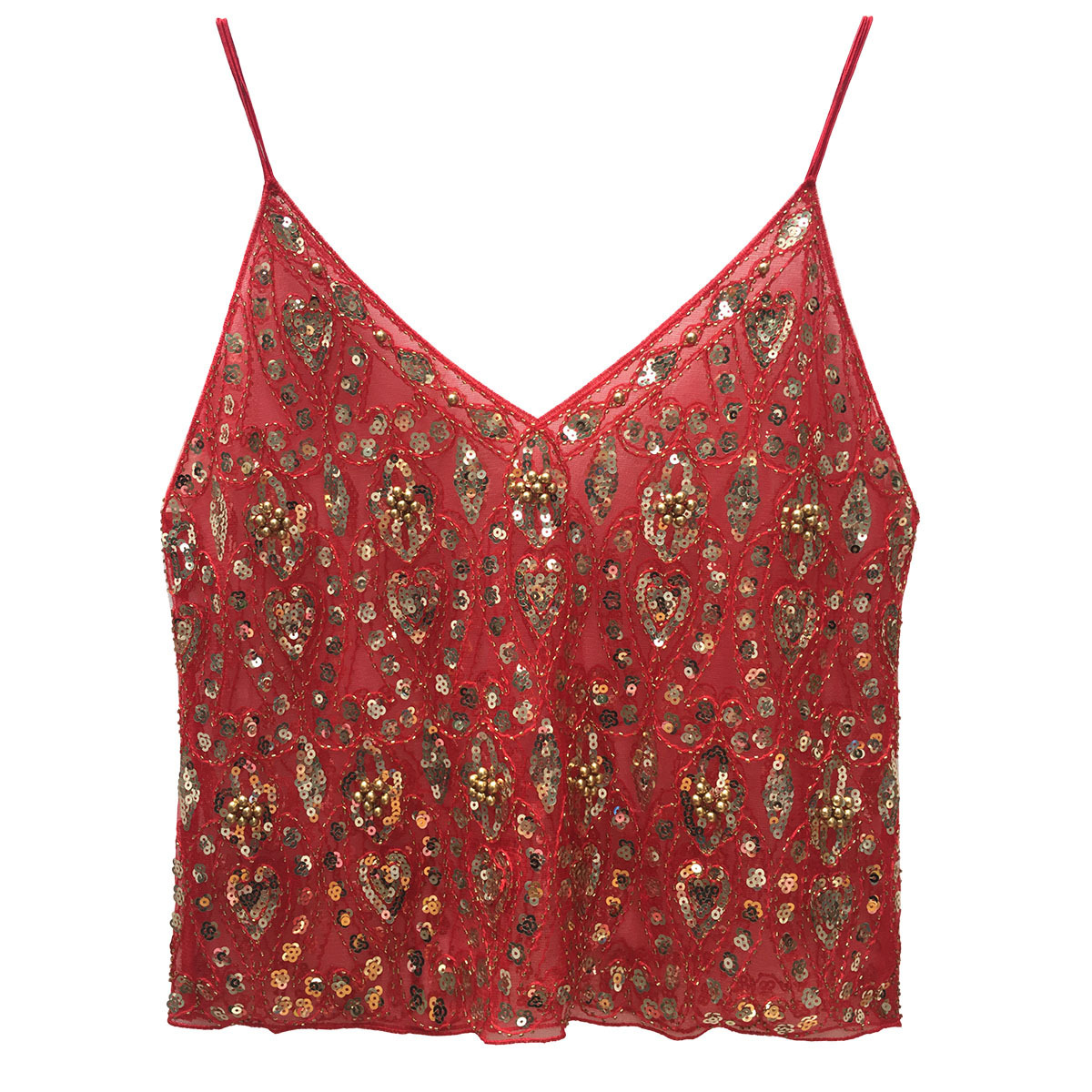 Sequin top with straps - Image 4