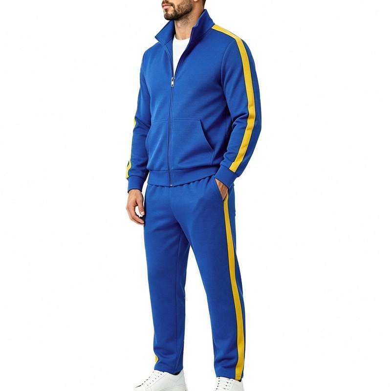 Men's Long-sleeved Sports Jacket Trousers Suit - Image 6