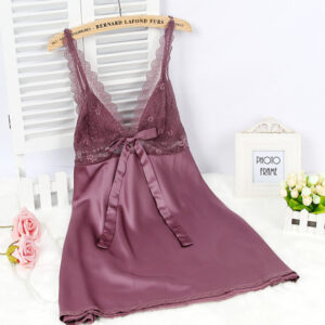 New pajamas simulation silk nightdress
