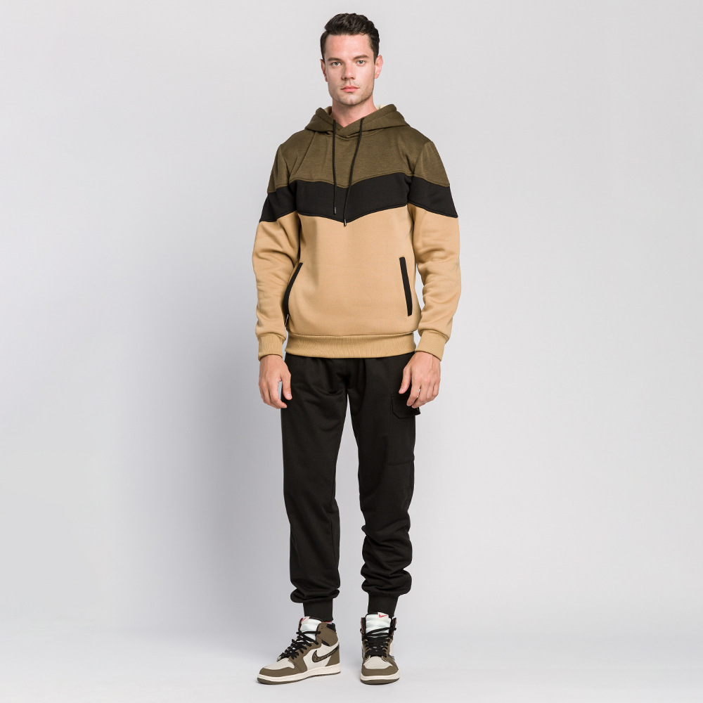 Fashion Pullover Hoodies Sweatshirt for Men Spring Autumn Casual Solid Color - Image 2