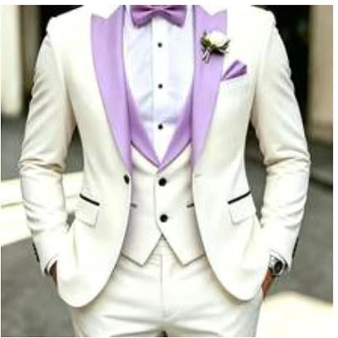 Mens Business Formal Casual Three-Piece Suit - Image 5