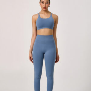 European And American Cross-border Seamless Sports Bra, Backless Bra, Waist-cinching And Hip-lifting Long Pants, Outdoor Fitness Wear, Yoga Set