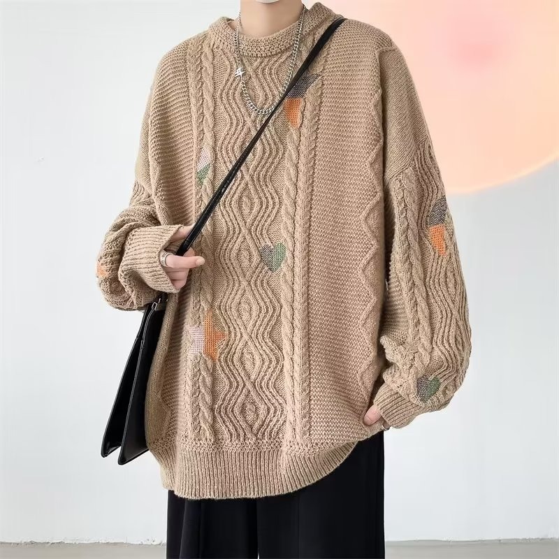 Twist Embroidered Sweater For Men - Image 6