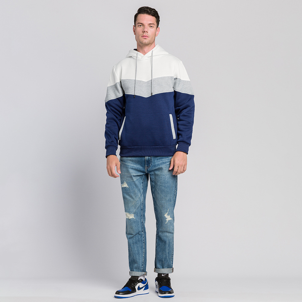 Fashion Pullover Hoodies Sweatshirt for Men Spring Autumn Casual Solid Color - Image 4
