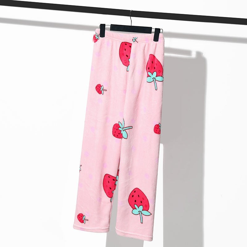 Thickened Autumn And Winter Flannel Warm Home Pants - Image 6