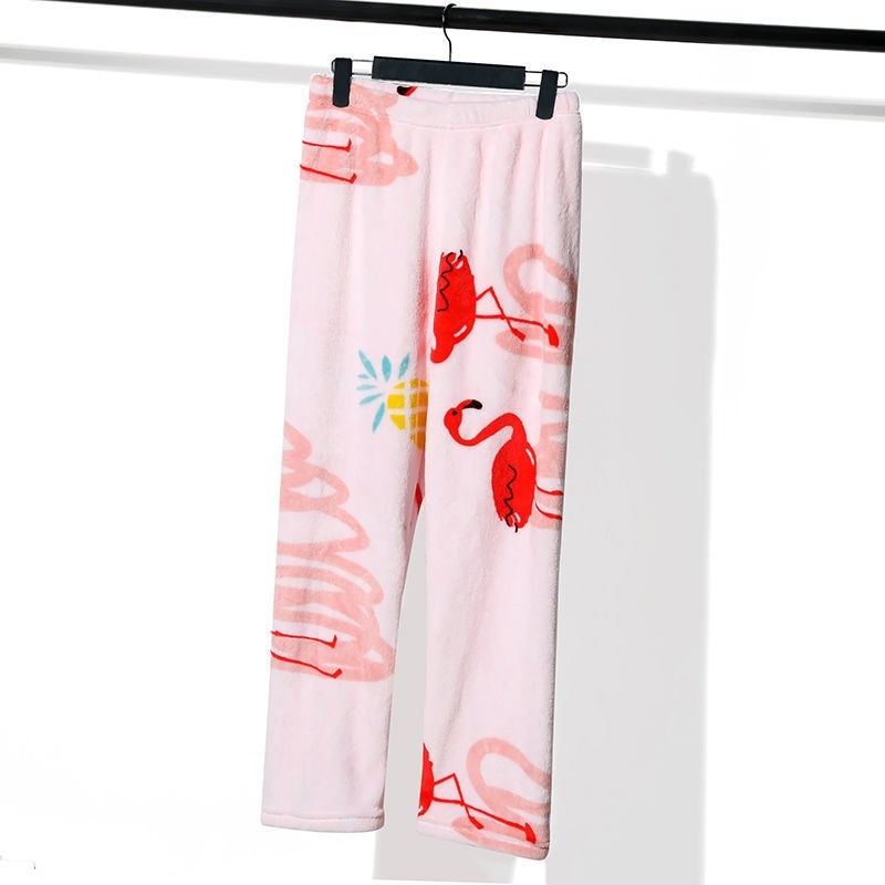 Thickened Autumn And Winter Flannel Warm Home Pants - Image 7