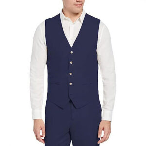 Single-breasted Slim-fit Business Waistcoat Everyday Chic Casual Suit