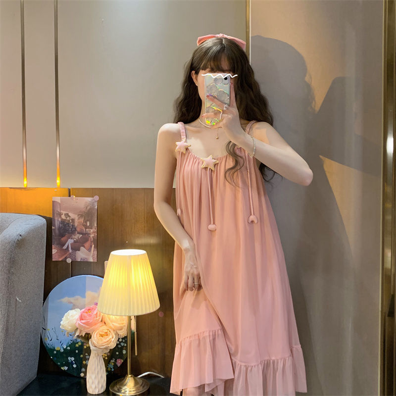 Womens Sleepwear Sweet New Spring Autumn Style Sress - Image 5