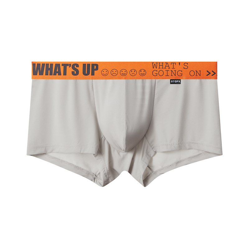 Men's Thin Ice Silk Mid-rise Boxers Briefs - Image 3