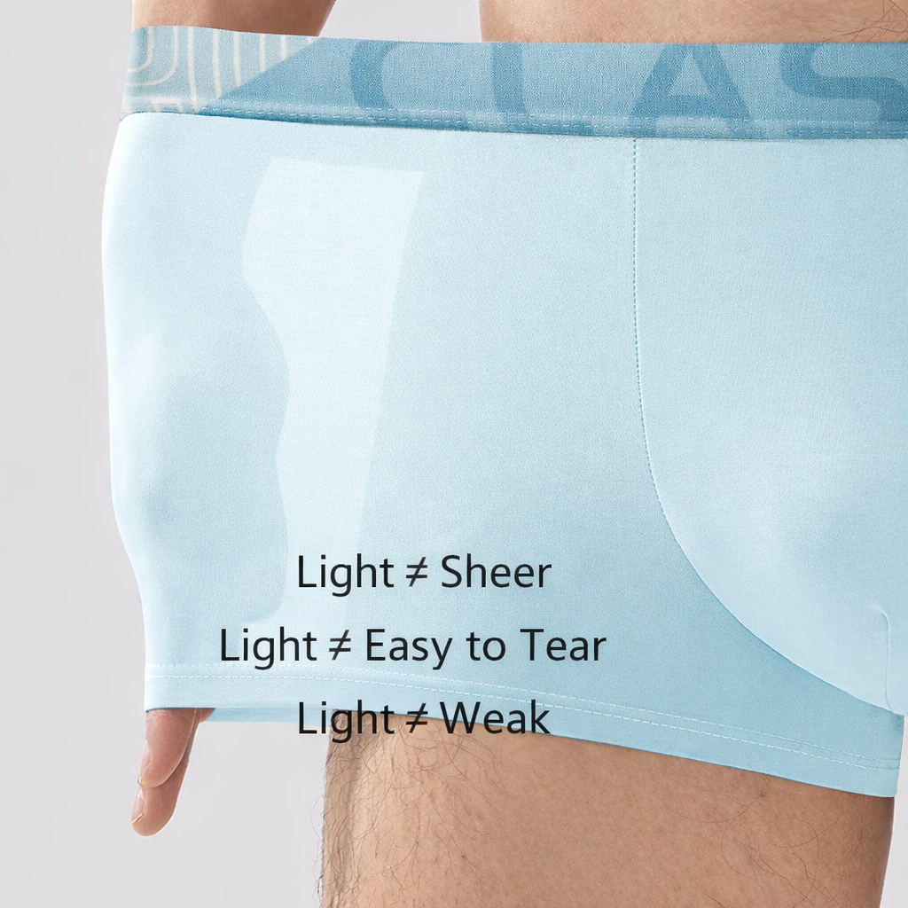 Men's Ice Silk Boxer Briefs Breathable, Moisture-Managing, Ultra-Soft Comfort Underwear For Summer - Image 3