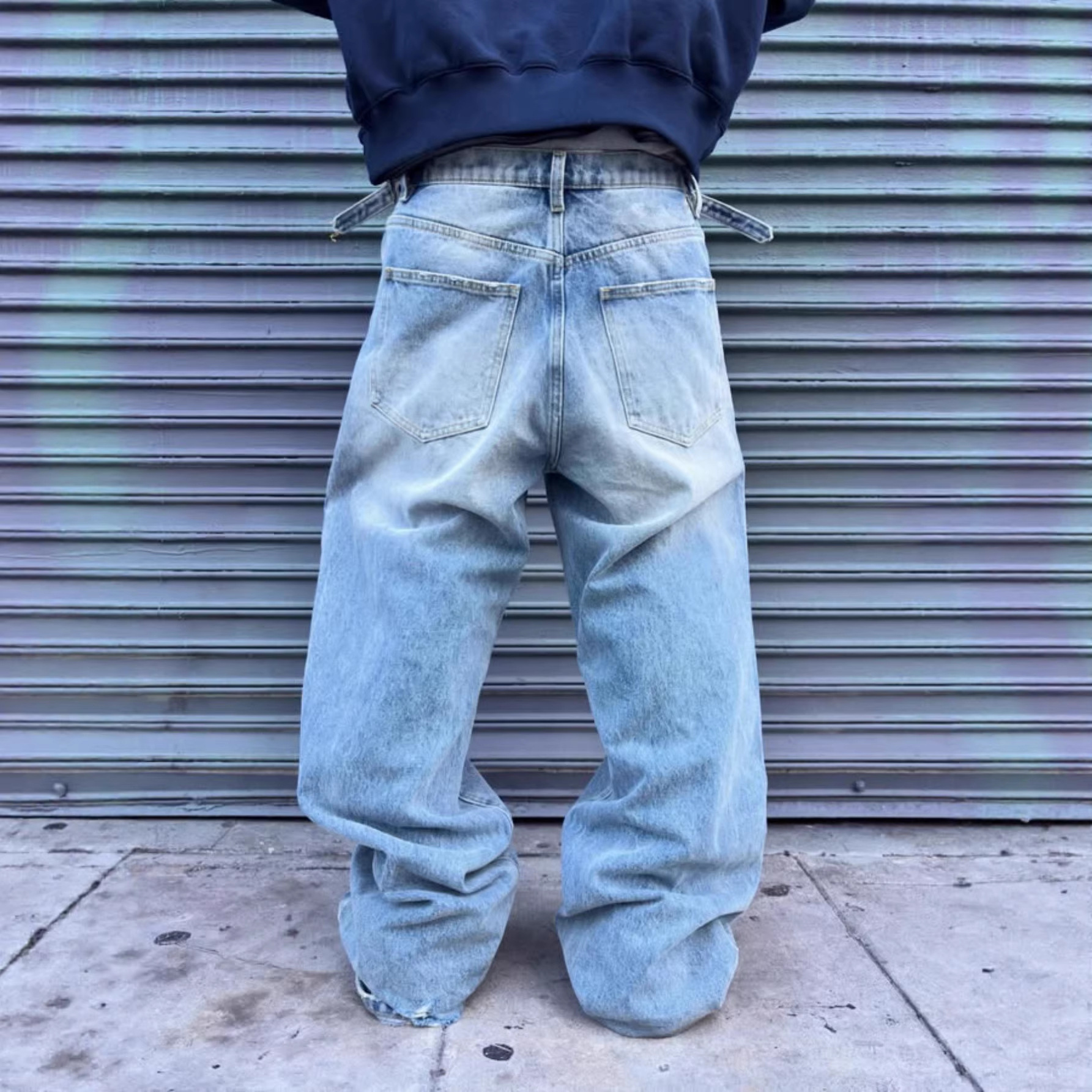 High-street American-style Ripped Jeans For Men - Image 2