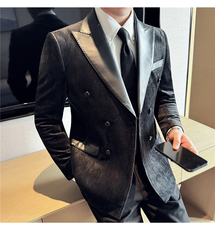 Men's Corduroy Suit Jacket Slim Fit - Image 6