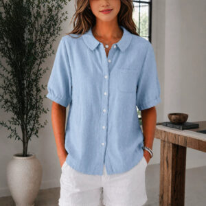 Solid color casual top