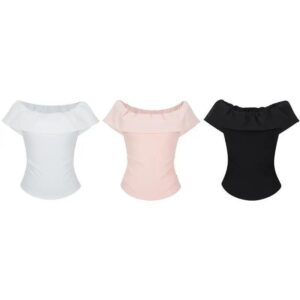 Top with ruffle sleeves