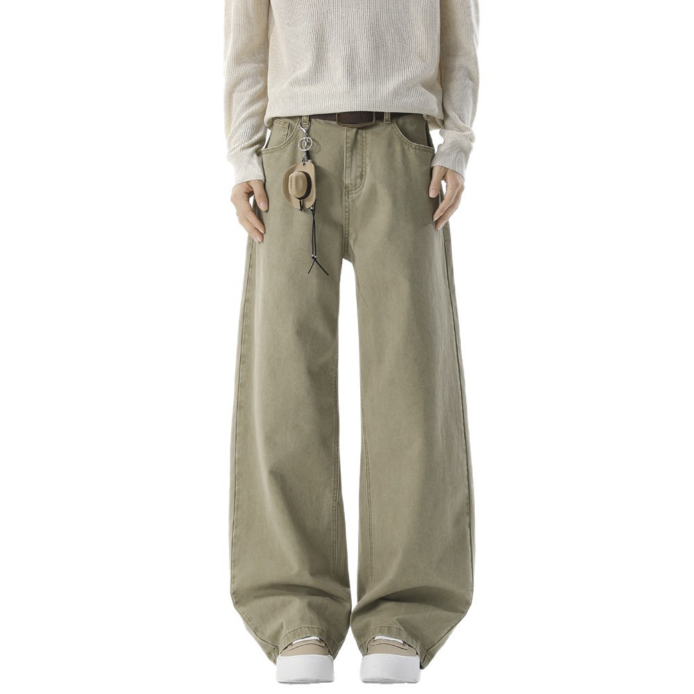 Solid-color Washed Casual Pants For Men - Image 5